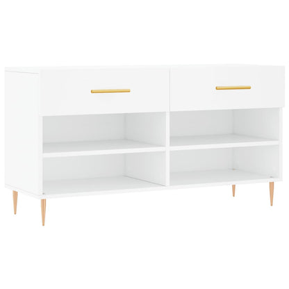 Luxo Shoe Cabinet Solid Oak 6 Compartments Rectangular & Metal Feet
