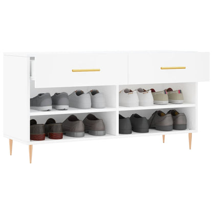 Luxo Shoe Cabinet Solid Oak 6 Compartments Rectangular & Metal Feet