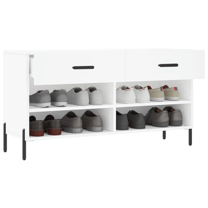 Luxo Shoe Cabinet Solid Oak 6 Compartments Rectangular & Metal Feet