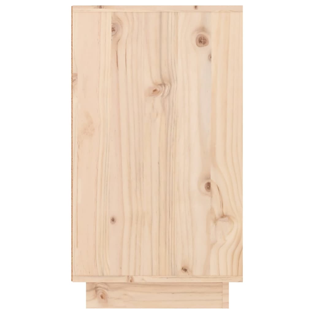 Shoe Cabinet Natural Solid Pine Wide & Deep 5 Compartments