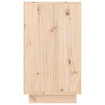 Shoe Cabinet Natural Solid Pine Wide & Deep 5 Compartments