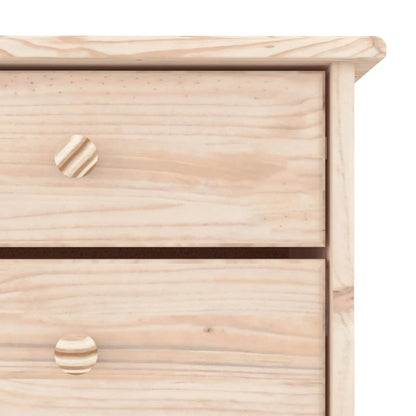 Shoe Cabinet Natural, Solid Pine 3 Compartments Rectangular