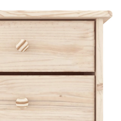 Shoe Cabinet Natural, Solid Pine 4 Compartments Rectangular