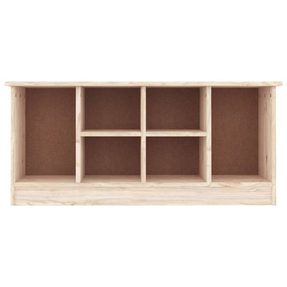 Shoe Bench Natural, Solid Pine 6 Compartments Wide & Deep
