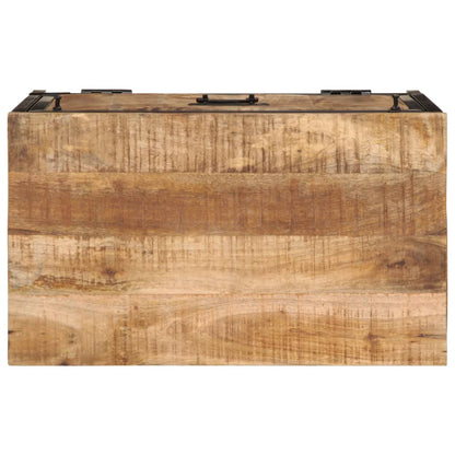 Shoe Cabinet Natural Oak & Metal 1 Compartment Small