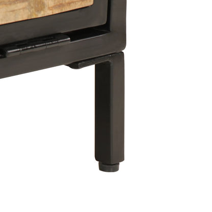 Shoe Cabinet Natural Oak & Metal 1 Compartment Small