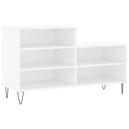Shoe Cabinet High Gloss Reclaimed Wood 5 Comaprtments