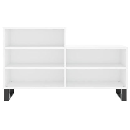 Luxo Shoe Cabinet Solid Oak 5 Compartments Rectangular & Metal Feet