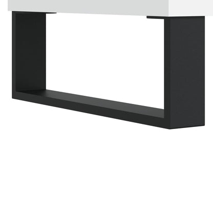 Shoe Cabinet High Gloss Reclaimed Wood 5 Compartments