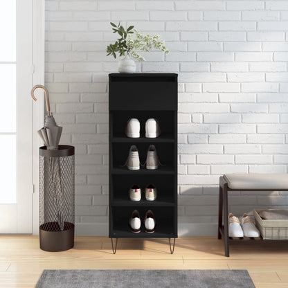 Freya Shoe Cabinet Reclaimed Wood 5 Compartments Medium