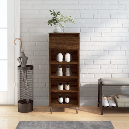 Freya Shoe Cabinet Reclaimed Wood 5 Compartments Medium