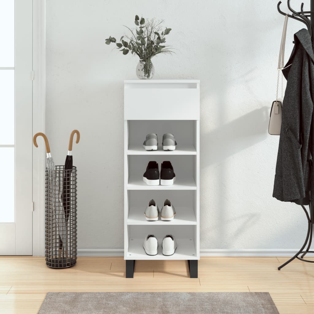 Freya Shoe Cabinet Reclaimed Wood 5 Compartments Medium