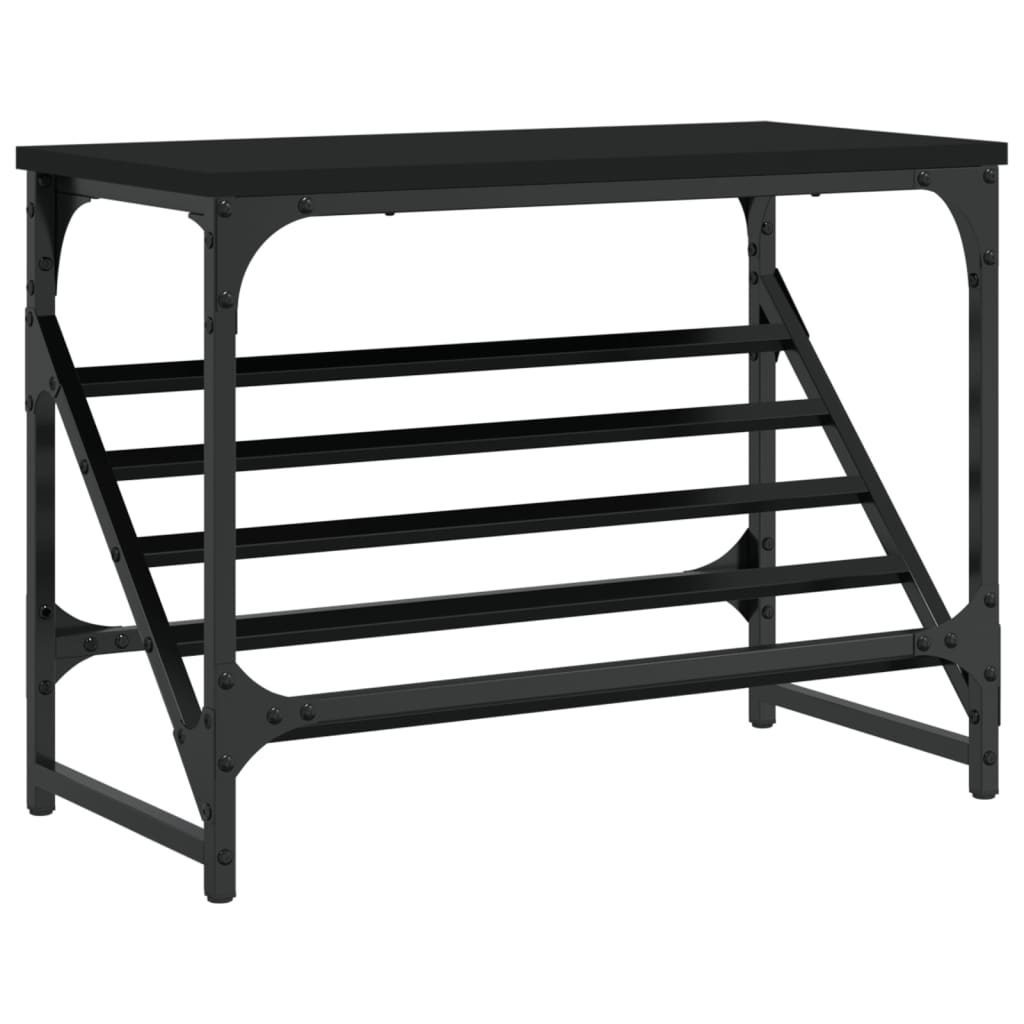 Freya Shoe Rack Reclaimed Wood Wide & Long 1 Compartments