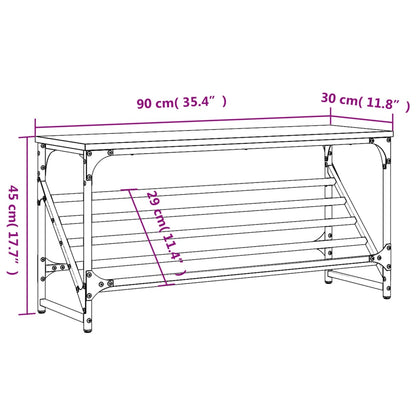 Freya Shoe Rack Reclaimed Wood Wide & Long 1 Compartments