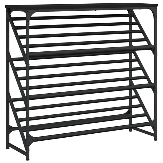 Freya Shoe Rack Reclaimed Wood Rectangular 3 Compartments