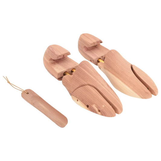 Shoe Stretcher with Shoe Horn Solid Wood Cedar