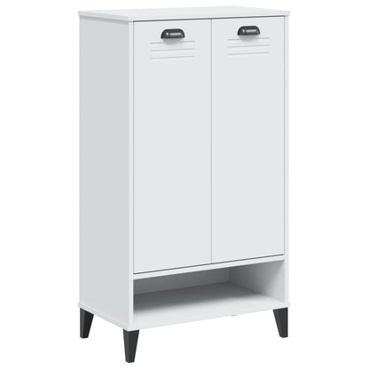 Shoe Cabinet Oak 2 Compartments Rectangular