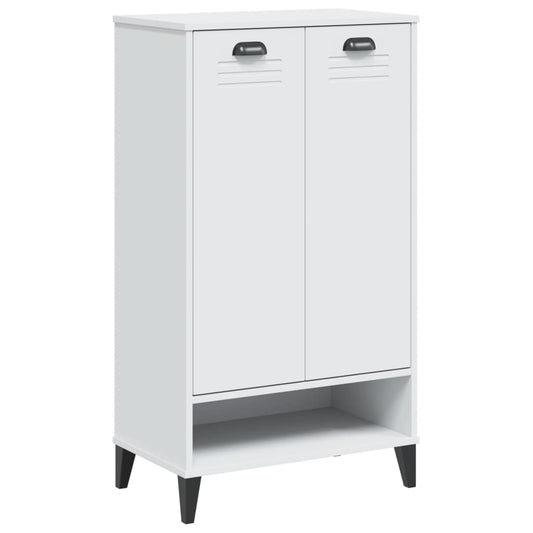 Shoe Cabinet Oak 2 Compartments Rectangular