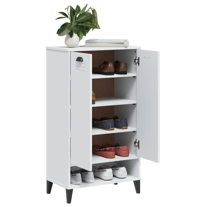 Shoe Cabinet Oak 2 Compartments Rectangular