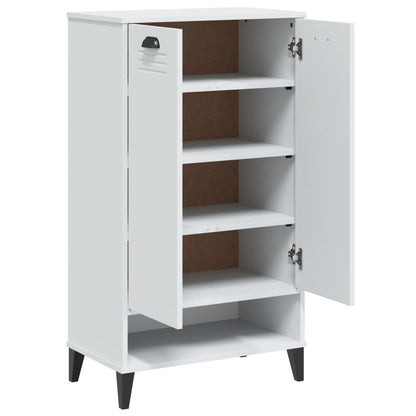 Shoe Cabinet Oak 2 Compartments Rectangular