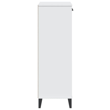 Shoe Cabinet Oak 2 Compartments Rectangular