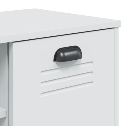 Shoe Storage Bench Smoked Oak & Metal Compartments