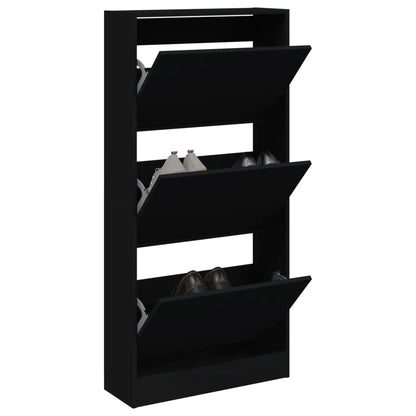 Tone Shoe Cabinet Solid Oak 2 Drop-Down Drawers Medium