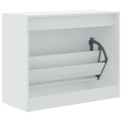 Modern 6 Pair 31" Shoe Cabinet With 1 Flip Down Drawer