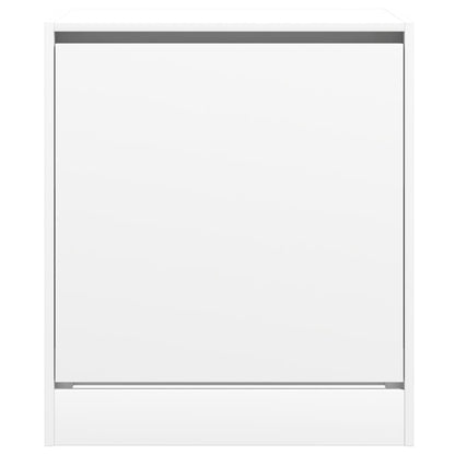 Modern 9 Pair 31" Shoe Cabinet With 1 Flip Down Drawer