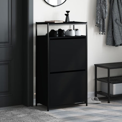 Tone Shoe Cabinet Solid Oak 2 Drop-Down Drawers