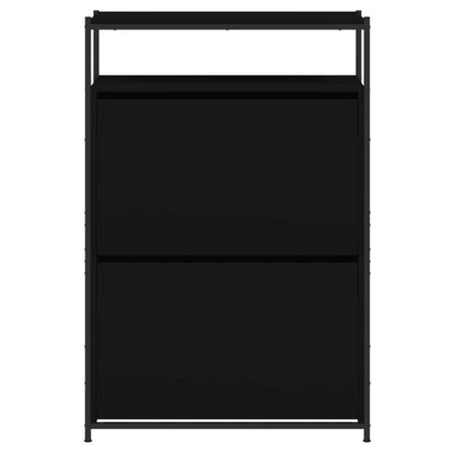 Shoe Cabinet Old, Hand-Finished Wood Tall 2 Drop-Down Drawers