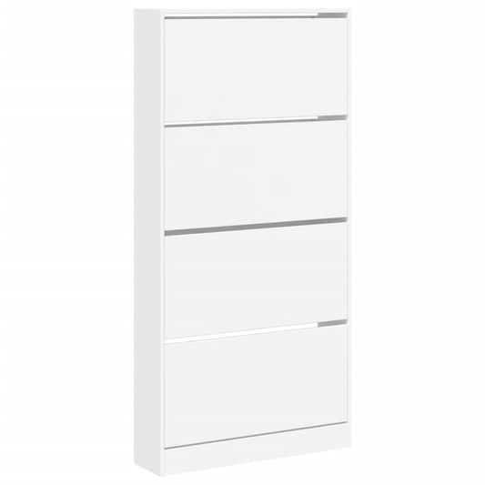Shoe Cabinet Natural Solid Pine Tall 3 Drawers