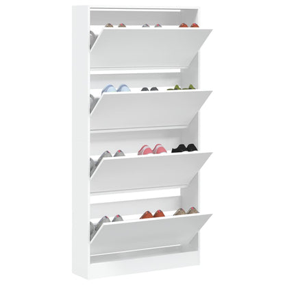 Shoe Cabinet Natural Solid Pine Tall 3 Drawers
