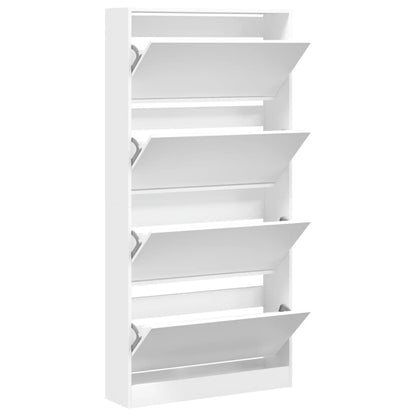 Shoe Cabinet Natural Solid Pine Tall 3 Drawers