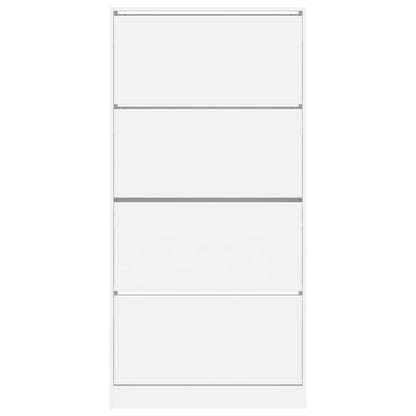 Shoe Cabinet Natural Solid Pine Tall 3 Drawers