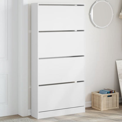 Shoe Cabinet Natural Solid Pine Tall 3 Drawers
