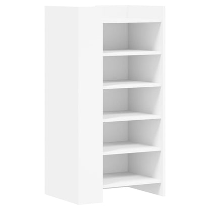 Shoe Cabinet Old, Hand-Finished Wood Tall 5 Drawers