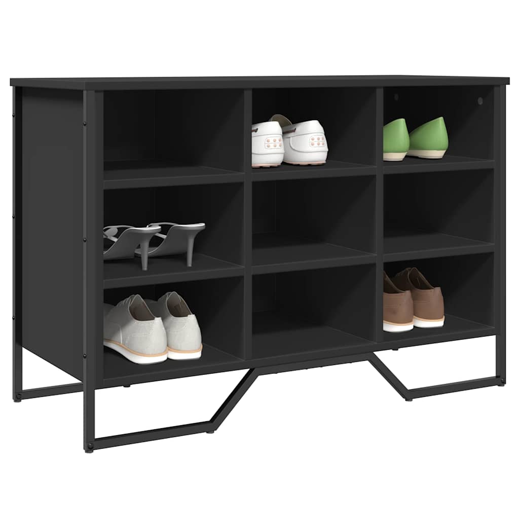 Shoe Bench Old, Hand-Finished Wood Wide & Deep 9 Compartments