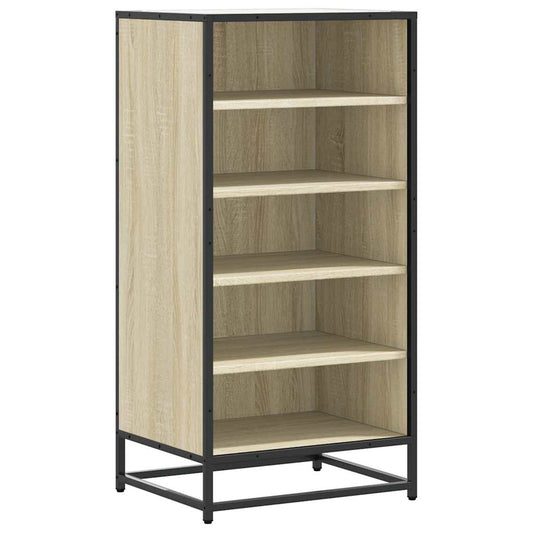 Flow Shoe Rack Grained Old Sonoma & Metal 5 Compartments
