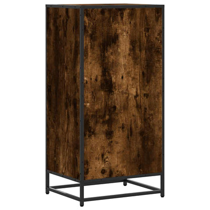 Flow Shoe Rack Grained Old Oak & Metal 5 Compartments