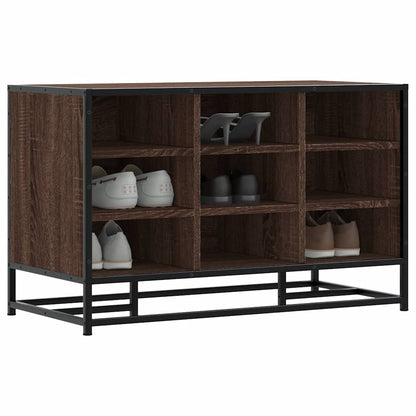 Shoe Bench Old, Hand-Finished Wood Wide & Deep 9 Compartments