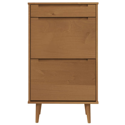 3 Drawers Natural Pine Wood Shoe Cabinet Medium