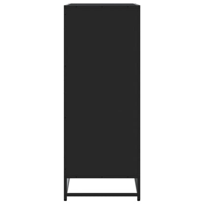 5-Tier Shoe Rack Smoked Wood Medium