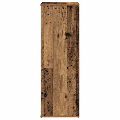 Flow Shoe Rack Old Wood Tall 12 Compartments