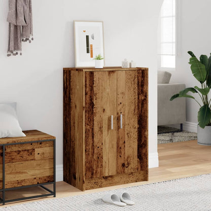 Haven Shoe Cabinet Old Pine 2 Compartments Medium