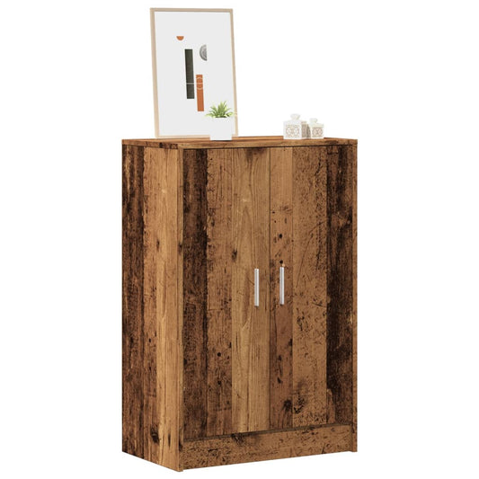 Haven Shoe Cabinet Old Pine 2 Compartments Medium