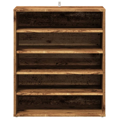 Haven Shoe Cabinet Old Pine 5 Compartments Medium