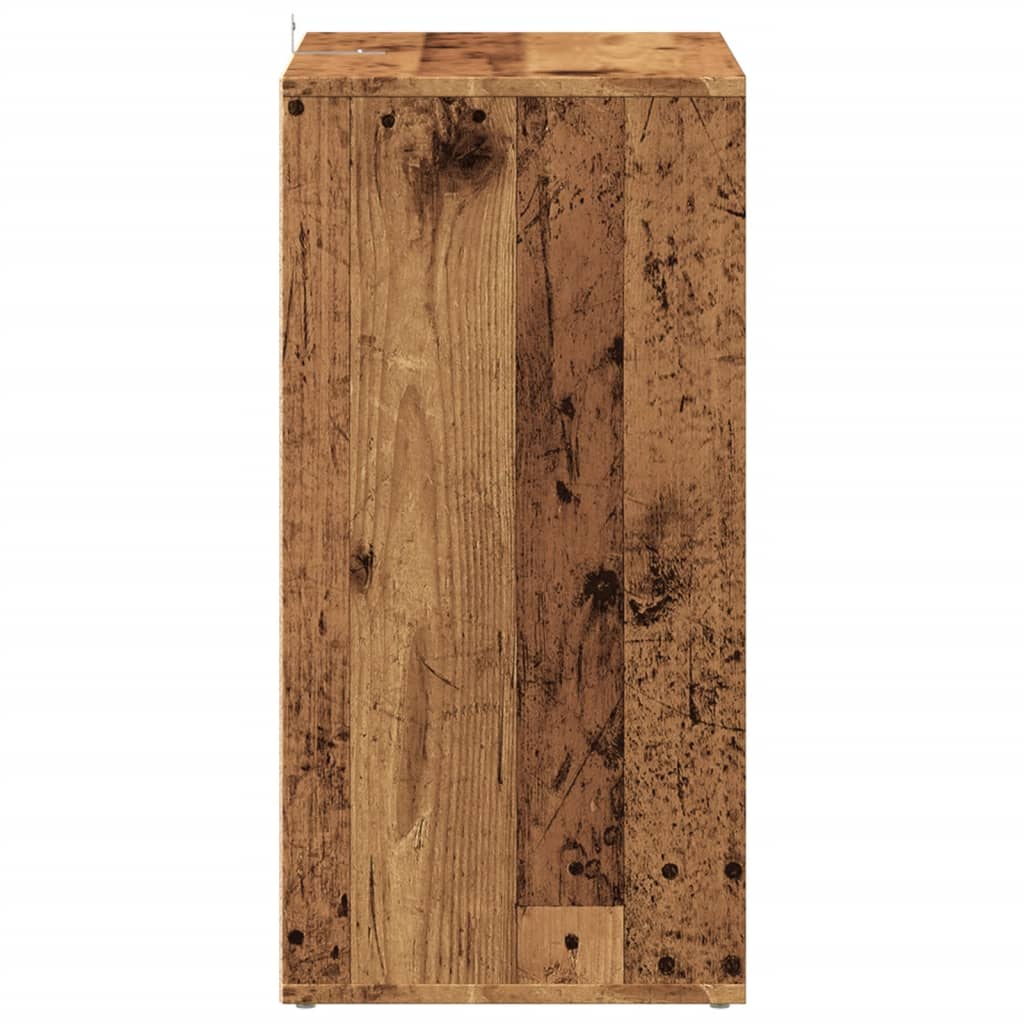 Haven Shoe Cabinet Old Pine 5 Compartments Medium