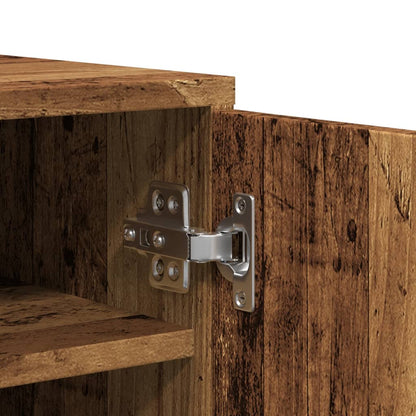 Haven Shoe Cabinet Old Pine 5 Compartments Medium