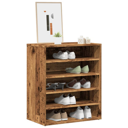 Haven Shoe Cabinet Old Pine 5 Compartments Medium